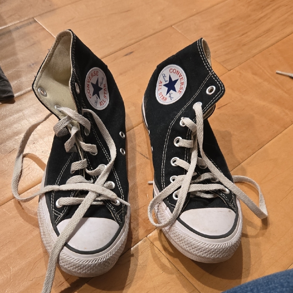 Converse Kids Black High-Top Sneakers